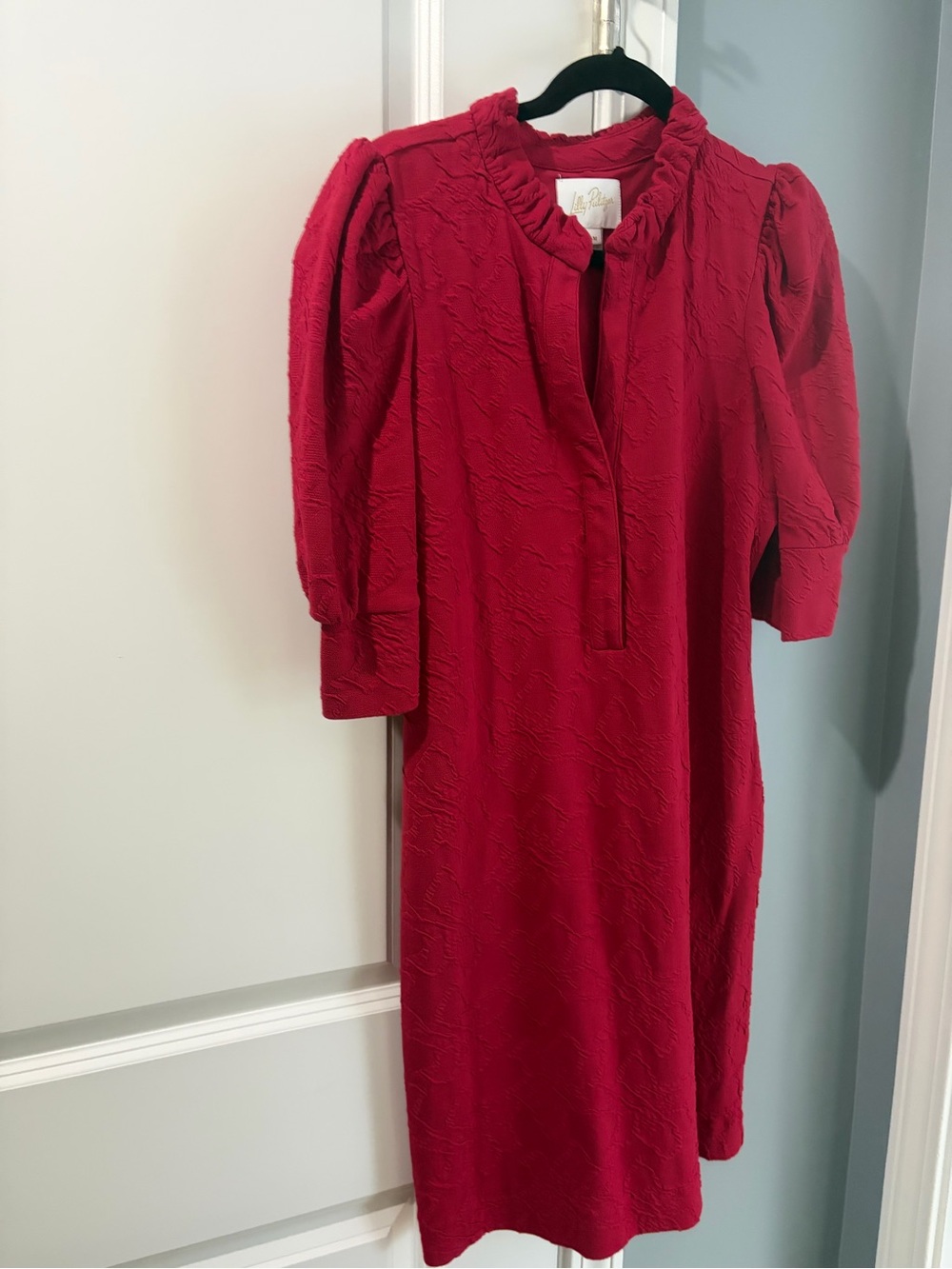 Lilly Pulitzer Puff-Sleeve Midi Dress